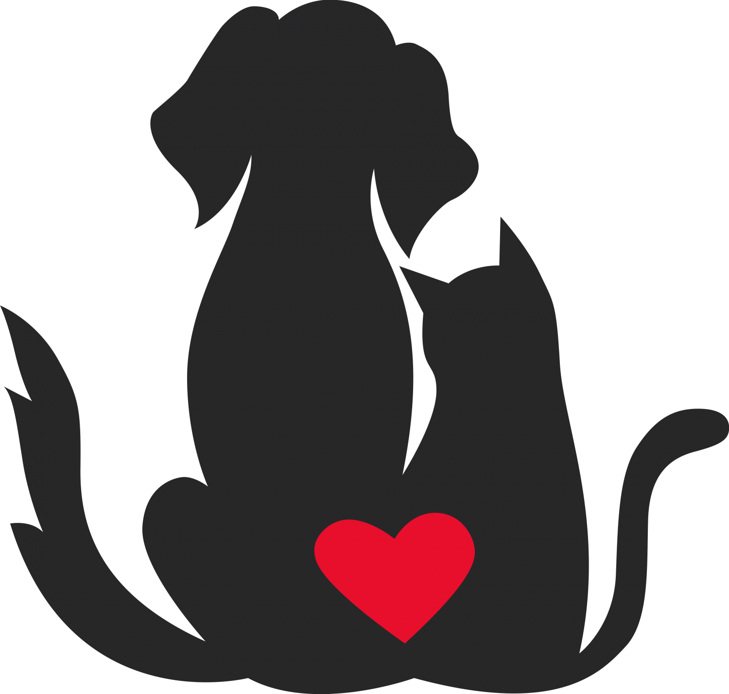 Cat and Dog heart icon